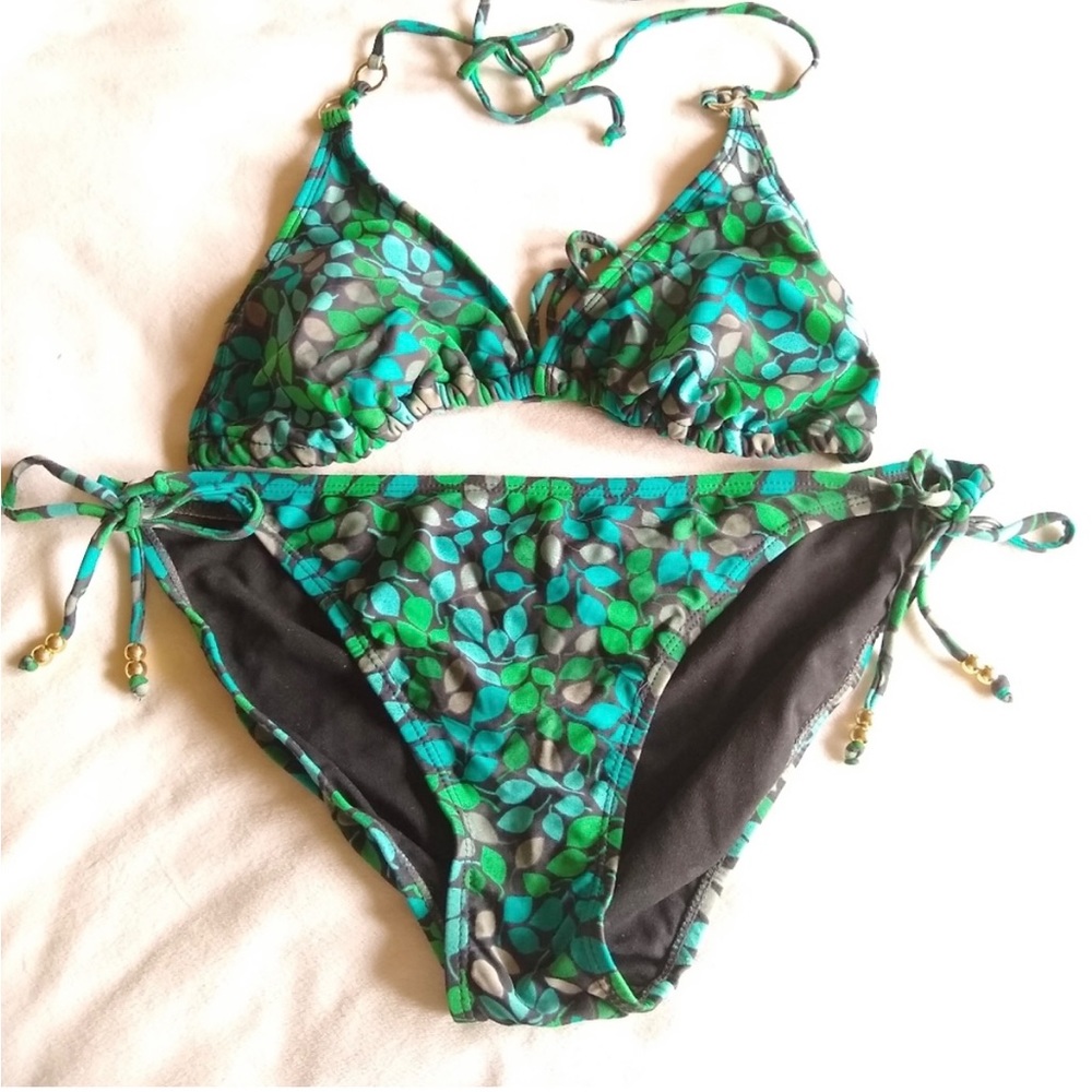 String Bikini size 14 Metal Accents Beads